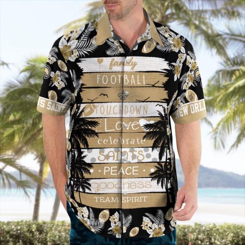 New Orleans Saints Paradise Hawaii Shirt Gift