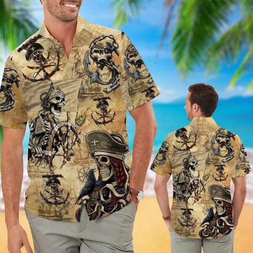 New Orleans Saints Pirates Retro Hawaiian Shirt
