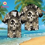 New Orleans Saints Skull Hawaiian Shirt