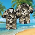 New Orleans Saints Skull Hawaiian Shirt