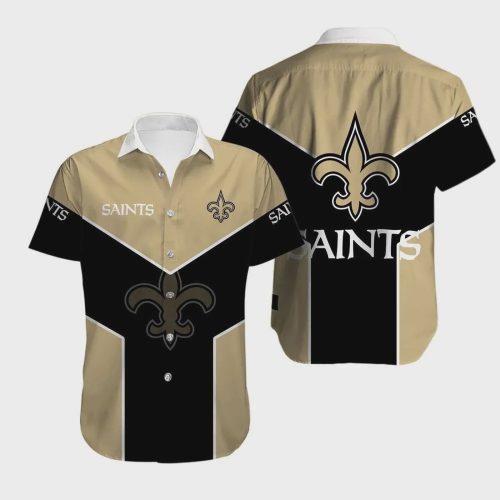New Orleans Saints Team Logo Hawaiian Shirt