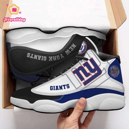 New York Giants Air Jordan 13 Sneaker Custom For Fans Gift