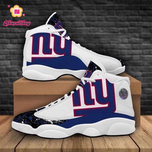 New York Giants Air Jordan 13 Sneaker Custom For Fans Gift