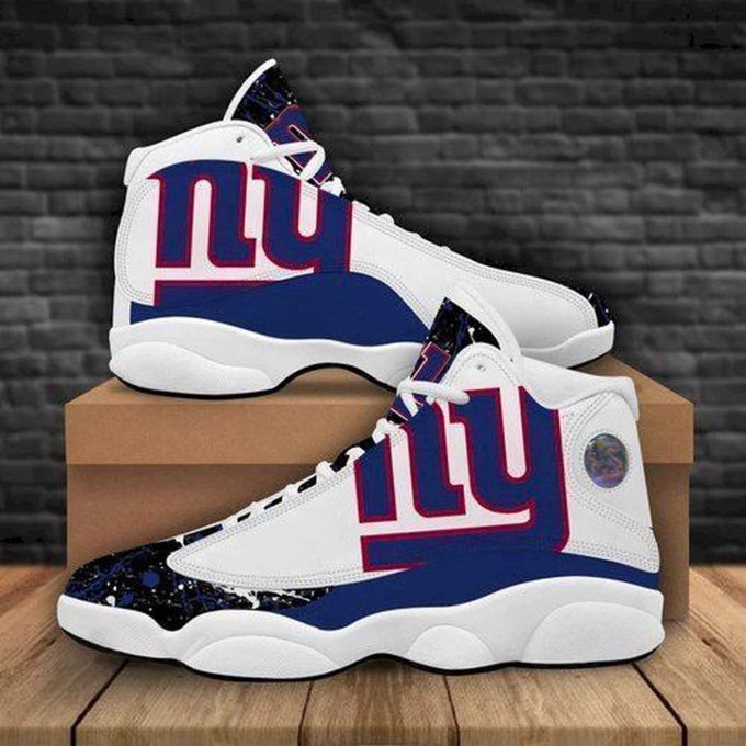 New York Giants Air Jordan 13 Sneaker Custom For Fans Gift