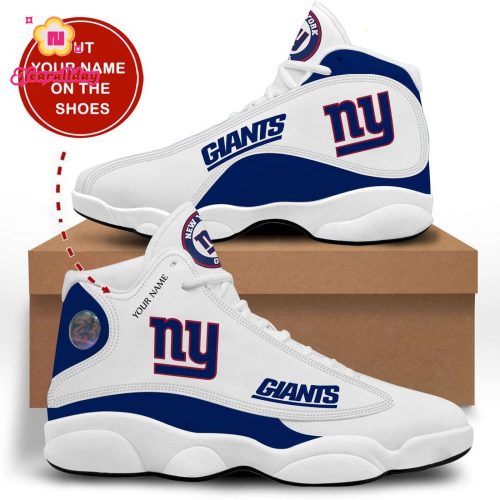 New York Giants Air Jordan 13 Sneaker Custom For Fans Gift