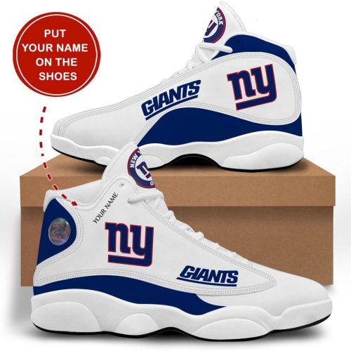 New York Giants Air Jordan 13 Sneaker Custom For Fans Gift