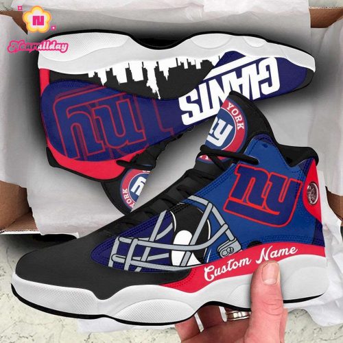 New York Giants Air Jordan 13 Sneaker Custom For Fans Gift