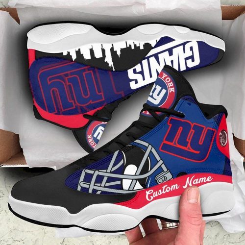 New York Giants Air Jordan 13 Sneaker Custom For Fans Gift