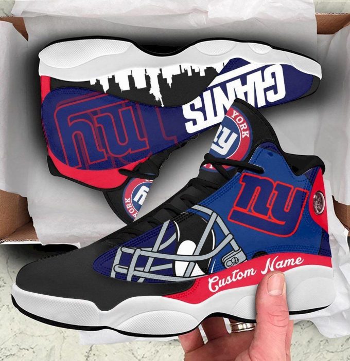 New York Giants Air Jordan 13 Sneaker Custom For Fans Gift