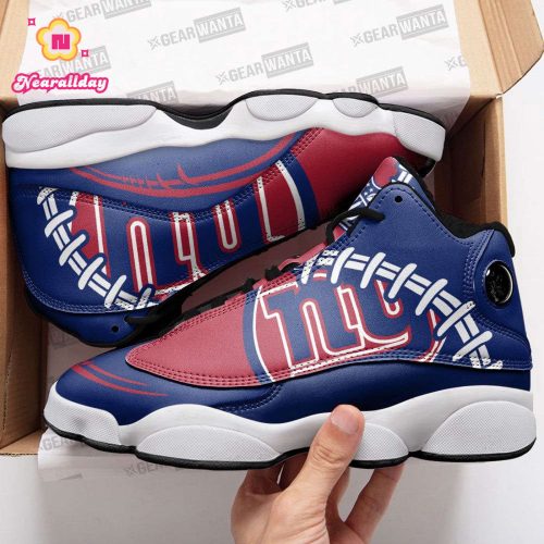 New York Giants Air Jordan 13 Sneaker Custom For Fans Gift