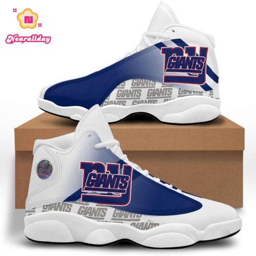 New York Giants Air Jordan 13 Sneaker Custom For Fans Gift