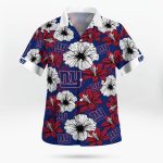New York Giants Flower Tropical Floral Aloha Hawaiian Shirt