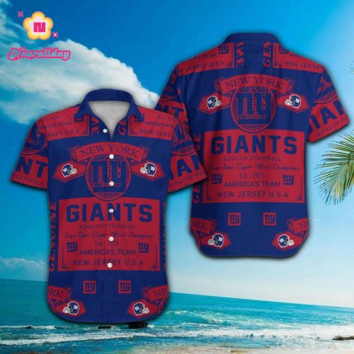 New York Giants Hawaiian Shirt