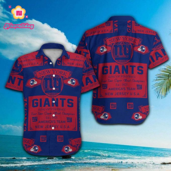 New York Giants Hawaiian Shirt