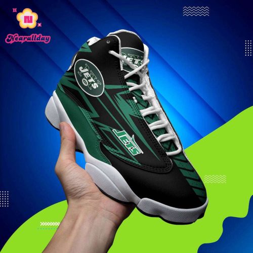 New York Jets Air Jordan 13 Sneaker Custom For Fans Gift
