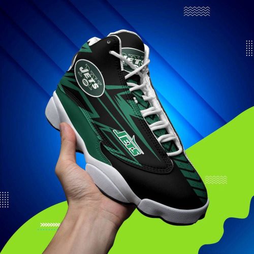 New York Jets Air Jordan 13 Sneaker Custom For Fans Gift