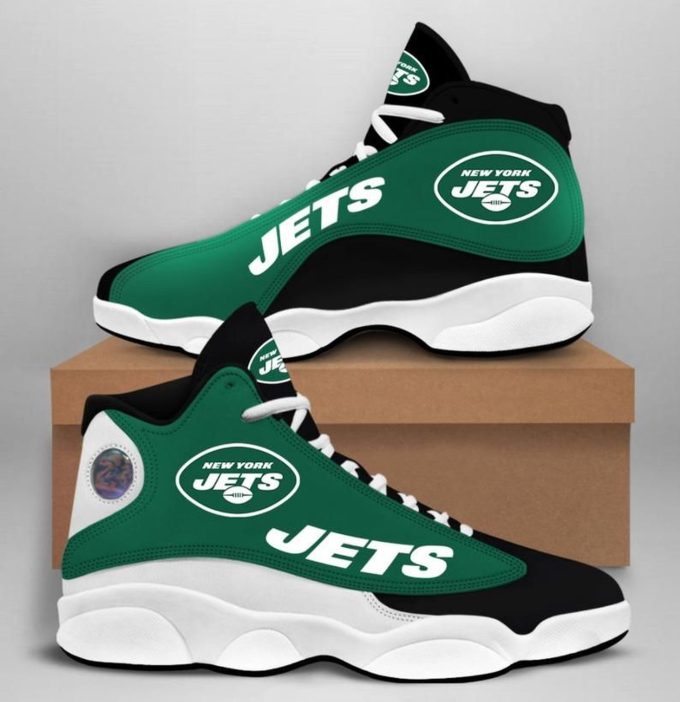 New York Jets Air Jordan 13 Sneaker Custom For Fans Gift
