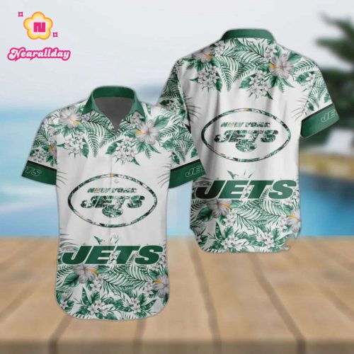 New York Jets Special Floral Tropical Hawaiian Shirt