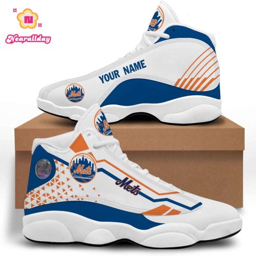 New York Mets Air Jordan 13 Sneaker Custom For Fans  Unisex Shoes Gift