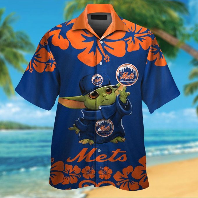 New York Mets Baby Yoda Hawaiian Shirt #2 – Official MLB Merchandise
