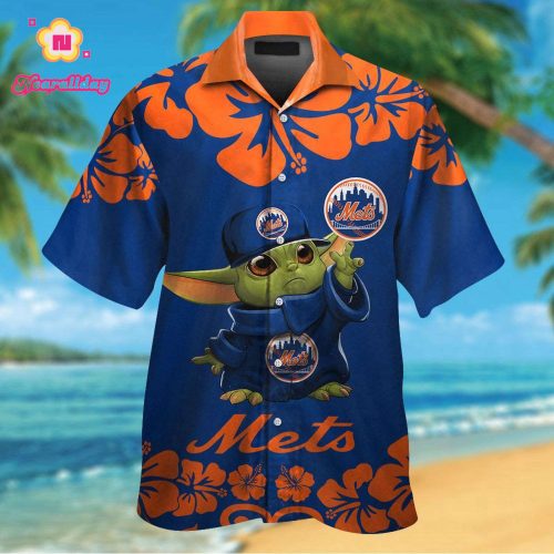 New York Mets Baby Yoda Hawaiian Shirt #2 – Official MLB Merchandise
