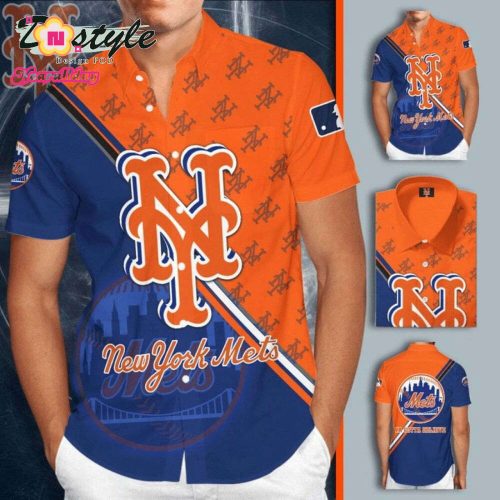 Official New York Mets Hawaiian Shirt - MLB Baseball Team Apparel