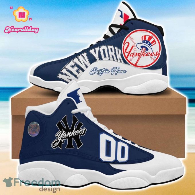 New York Yankees Air Jordan 13 Sneaker Custom For Fans  Unisex Shoes Gift