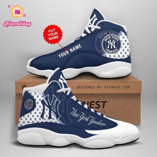New York Yankees Air Jordan 13 Sneaker Custom For Fans  Unisex Shoes Gift