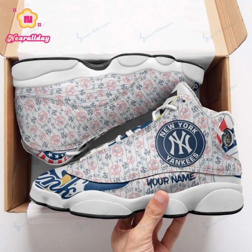 New York Yankees Air Jordan 13 Sneaker Custom For Fans  Unisex Shoes Gift