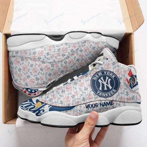New York Yankees Air Jordan 13 Sneaker Custom For Fans  Unisex Shoes Gift