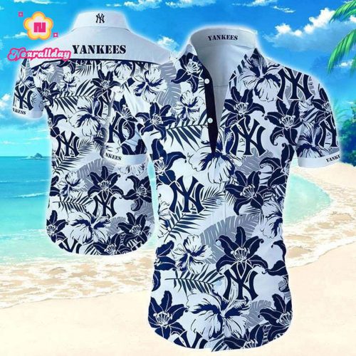New York Yankees Floral Hawaiian Shirt – Official MLB Merchandise