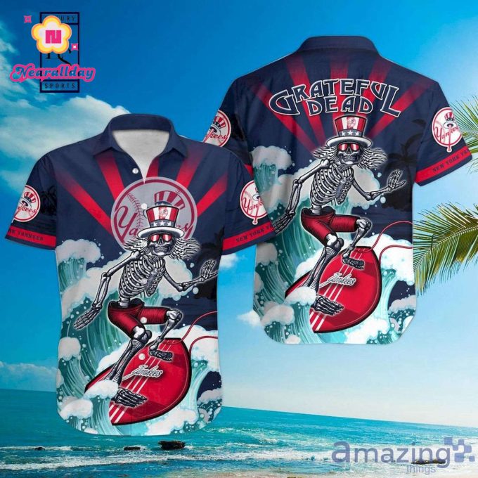 New York Yankees Grateful Dead Hawaiian Shirt – Official MLB Merchandise