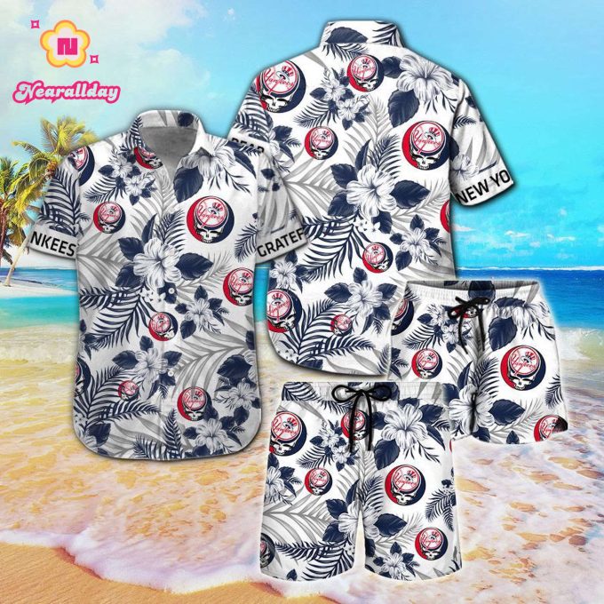 New York Yankees & Grateful Dead Hawaiian Shirt – Limited Edition