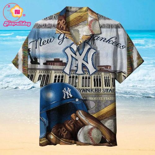 New York Yankees Hawaiian Shirt - Official MLB Merchandise