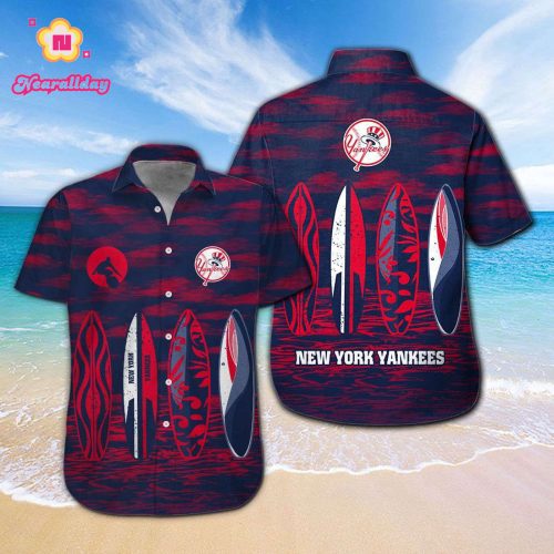 New York Yankees Hawaiian Shirt - Official MLB Merchandise