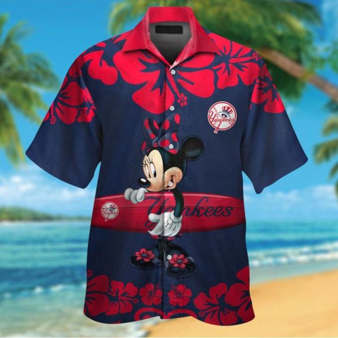 Official New York Yankees & Minnie Mouse Hawaiian Shirt – Limited Edition