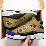 Nfl Baltimore Ravens Customs Air Jordan 13 Sneakers Sport Shoes For Men Women