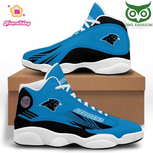 NFL Carolina Panthers Blue Black Air Jordan 13 Shoes