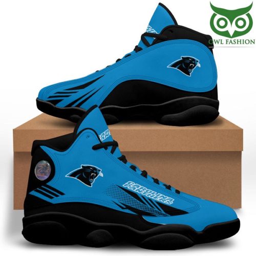 NFL Carolina Panthers Blue Black Air Jordan 13 Shoes