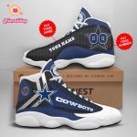 NFL Dallas Cowboys Custom Name Number Air Jordan 13 Shoes V9