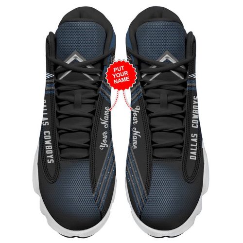 NFL Dallas Cowboys Custom Name Special Hexa Logo Air Jordan 13 Shoes