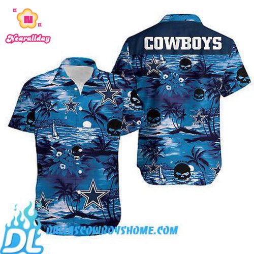 NFL Dallas Cowboys Hawaiian Shirt Skull