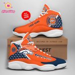 NFL Denver Broncos Custom Name Air Jordan 13 Shoes V1