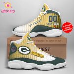 NFL Green Bay Packers Custom Name Air Jordan 13 Shoes V7