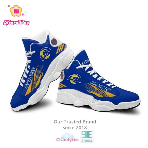 NFL Los Angeles Rams Blue Limited Edition Air Jordan 13 Shoes