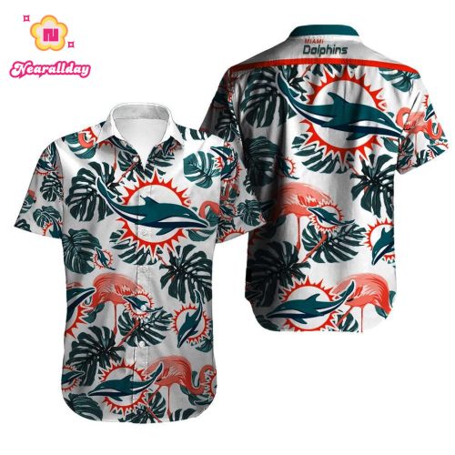 Nfl Miami Dolphins Flamingo Hawaiian Shirt