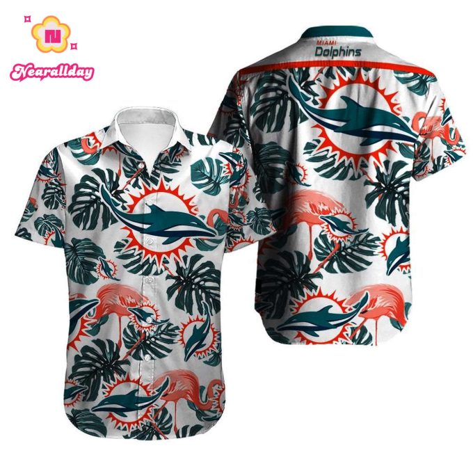 Nfl Miami Dolphins Flamingo Hawaiian Shirt