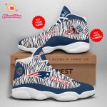 NFL New England Patriots Custom Name Number Air Jordan 13 Shoes V2