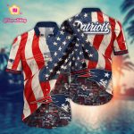 NFL New England Patriots Flower Hawaii Shirt For Fans, Summer Football Shirts Gift