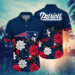 NFL New England Patriots Flower Hawaii Shirt For Fans, Summer Football Shirts Gift